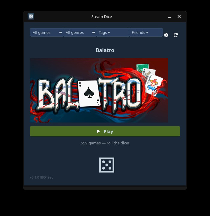 Steam Dice screenshot